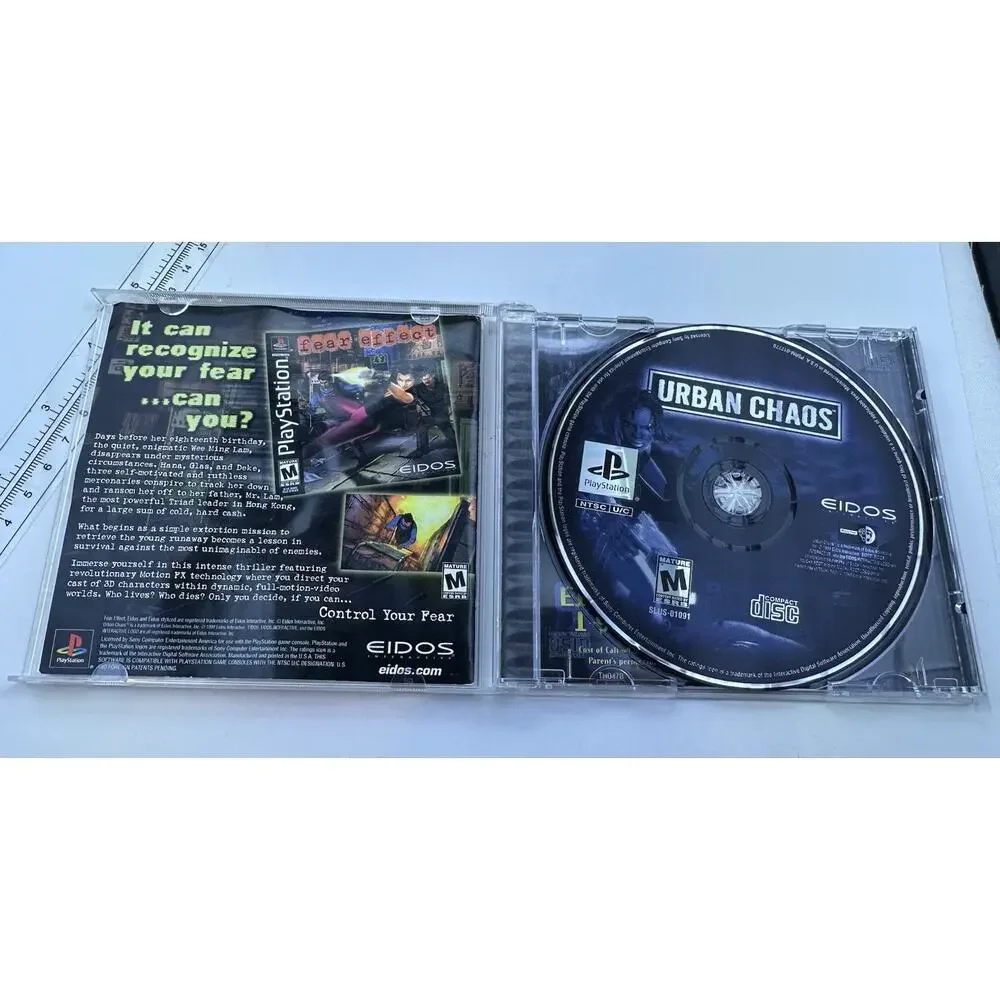 Urban Chaos ps1 Sony PlayStation 1 1999 Action Manual Included Retro Vintage